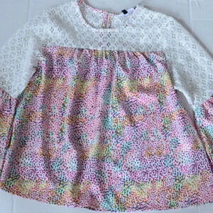 Michelle McDowell  Polka Dot Lace Top